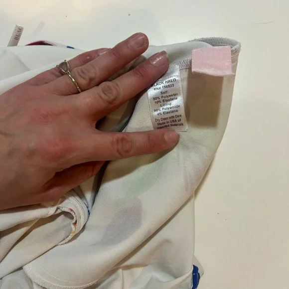 Black Halo Stretch Techno Emerson Romper - Picture 5 of 12